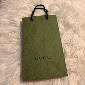 Gucci Green Gift Bag Like New